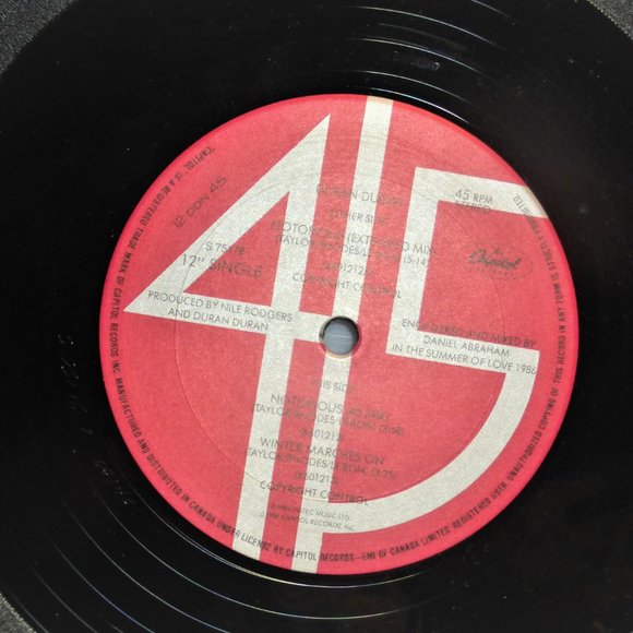 1st Press Duran Duran DURANNOTORIOUS Daran Vinyl Record DJ Music Hall Dancing - Picture 3 of 4